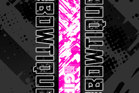 "Fight Like A GIRL" Breast Cancer Foundation Arrow Wraps