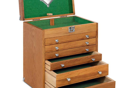Oak 6-Drawer Mighty Portable Top Chest T16, Gerstner International