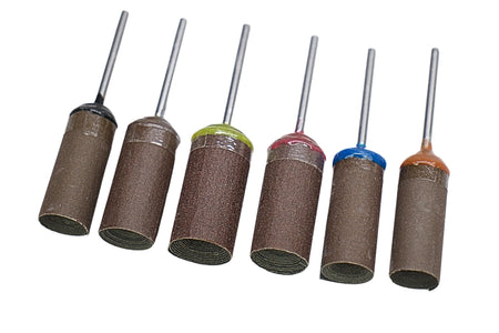 Mounted A/O Sandpaper Cartridge Roll - Japanese, Peel and Cut, 3/32" Shank